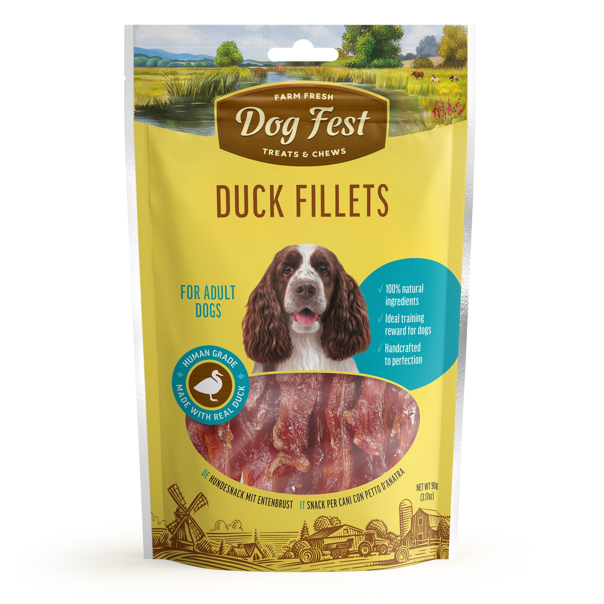 Dog Fest Premium Duck Fillets, High Meat Content Natural Dog Treats for Medium & Large Dogs - Image 2