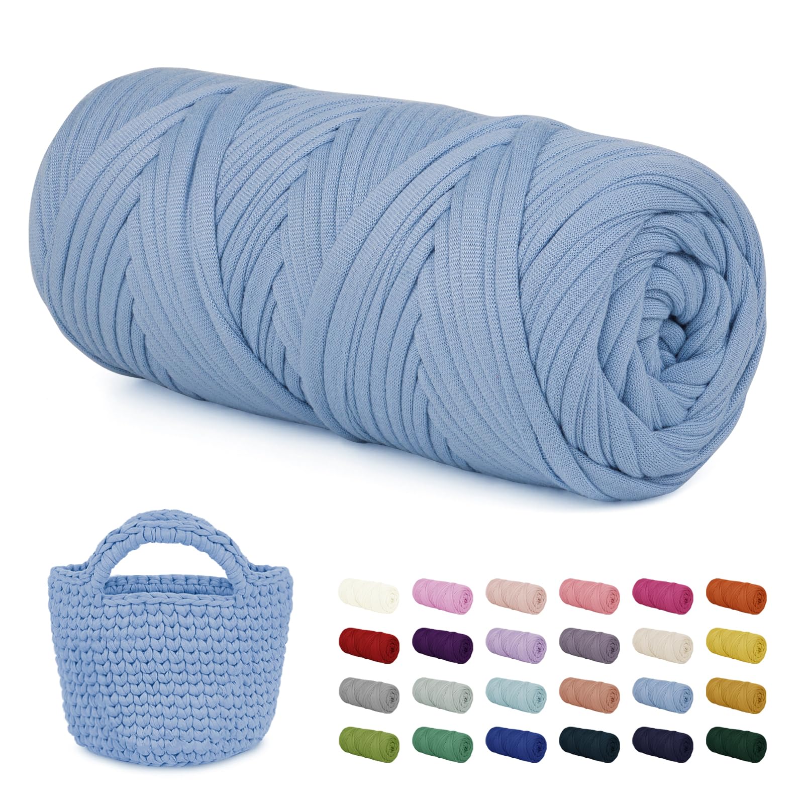 Fettuccia per Borse a Uncinetto 285g/100m Cordino per Borse Uncinetto, Filato Cordoncino per Cestini, Filato Cordoncino per Cestini, Tappeti, Fai da Te, Decorazioni, Artigianato (Grigio scuro