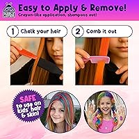 Vista 5 de PURPLE LADYBUG Tiza para el cabello para niñas, tinte lavable, regalos de Pascua para niños de 8-12, 6-8, regalo de cumpleaños para niñas de 6, 7