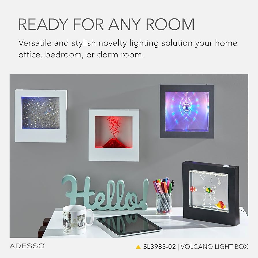 パックンフラワー　ライト Adesso SL3983-22 Simplee Volcano Novelty LED Mood Box for