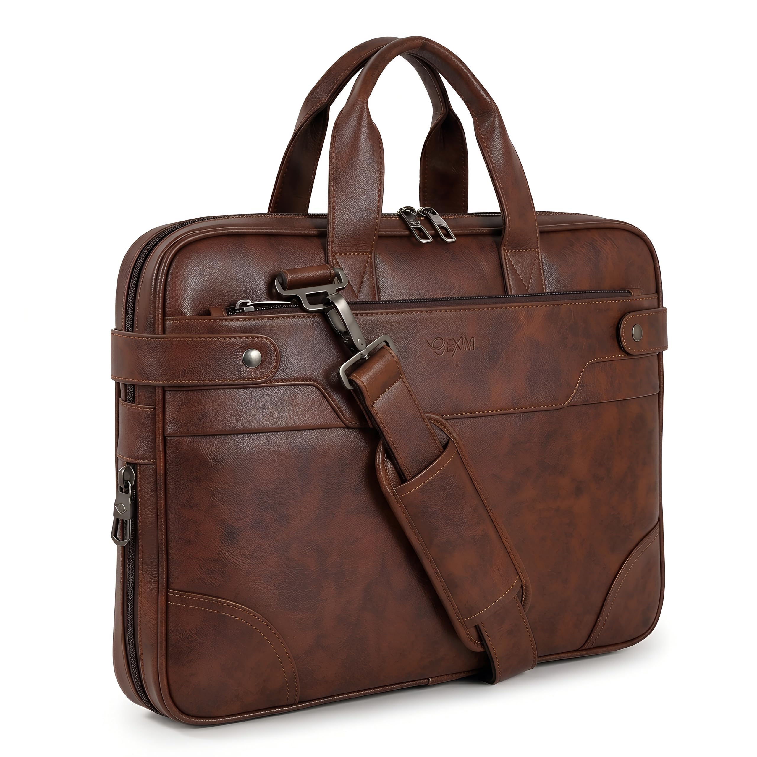 Office Laptop Bag Briefcase Notebook Professional 16 Inch PU Leather Messenger Sling Bag Business Carrying Handbag for Women and Men-image-11