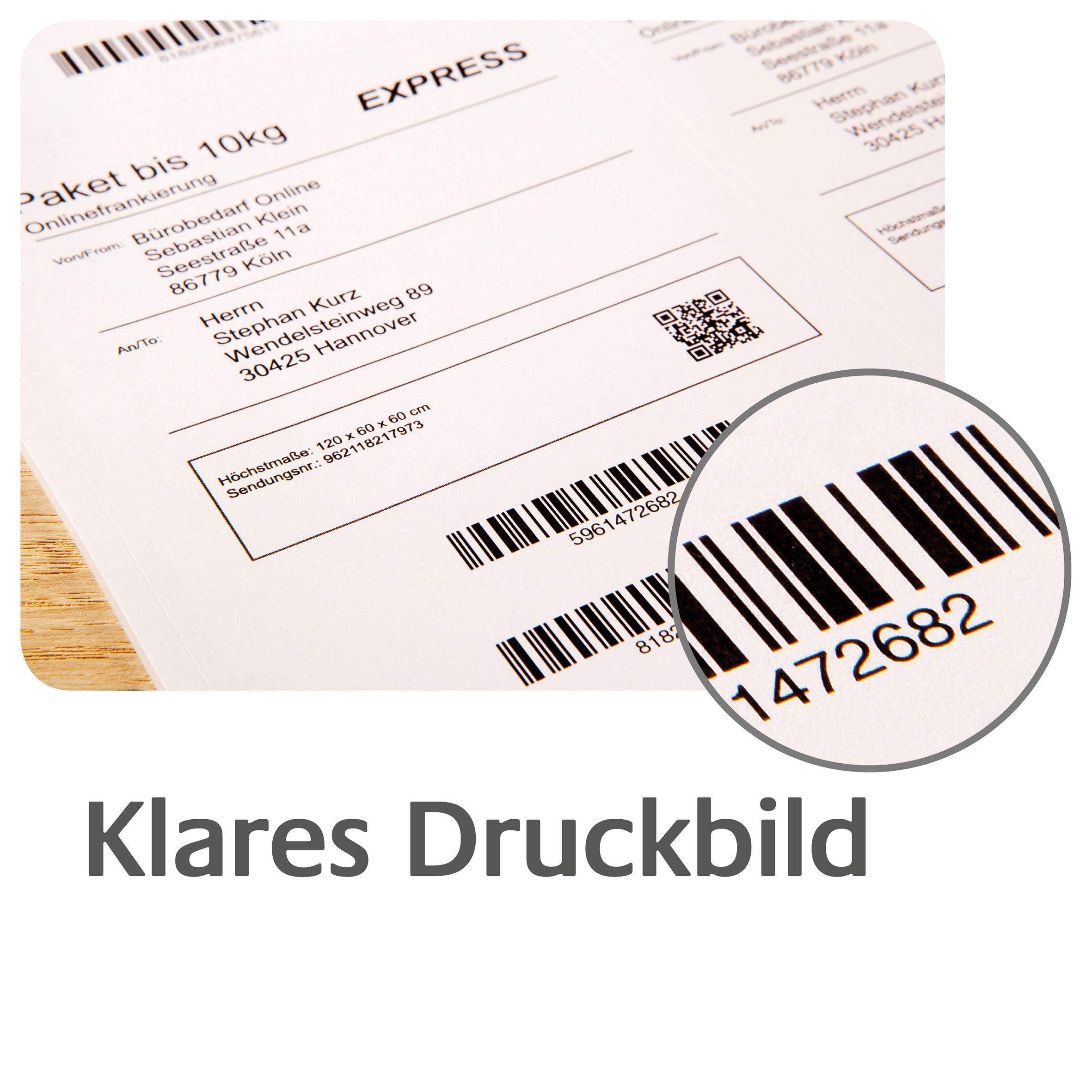Avery Zweckform Zweckform - Papier - permanenter Klebstoff - weiß - 99.1 x 139 mm 1200 Etikett en - Etiketten/Beschriftungsbänder - A4