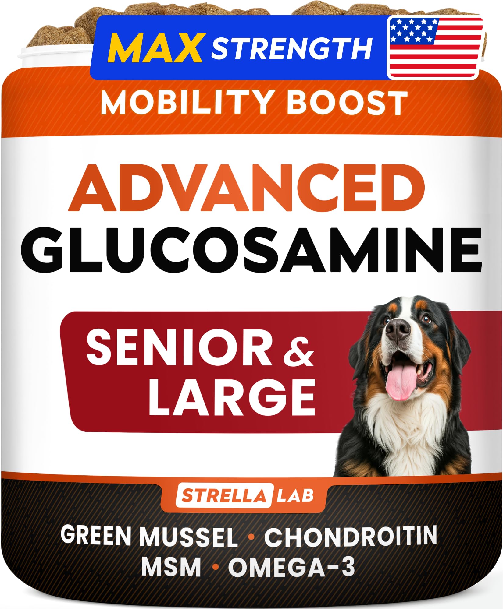 Advanced Glucosamine Hip & Joint Supplement for Senior Dogs