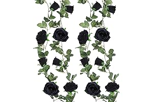 Frighteningly Enchanting Gothic Decor: Felice Arts' Black Artificial Rose Vines