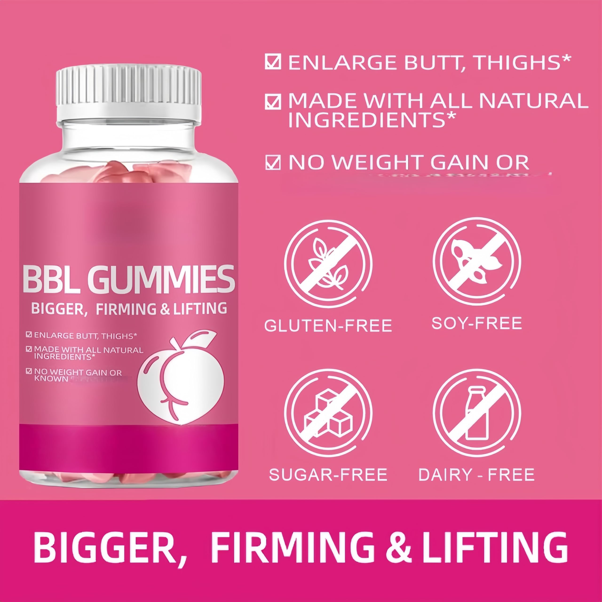 But Gummies da donna BBL - Modellamento di glutei e cosce