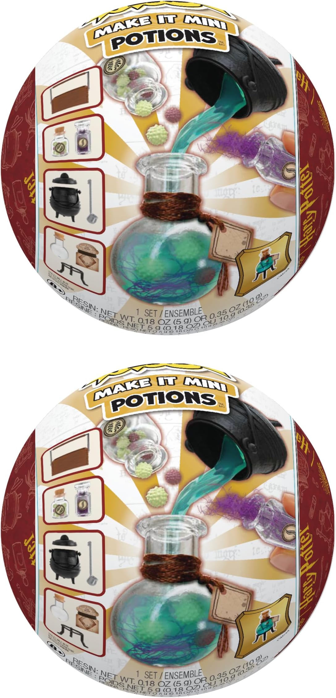 Make It Mini Potions Harry Potter (2 Pack) Mini Collectibles - MGA's Miniverse, Blind Packaging, DIY, Resin Play, Replica Potions, NOT Edible, Collectors, 8+