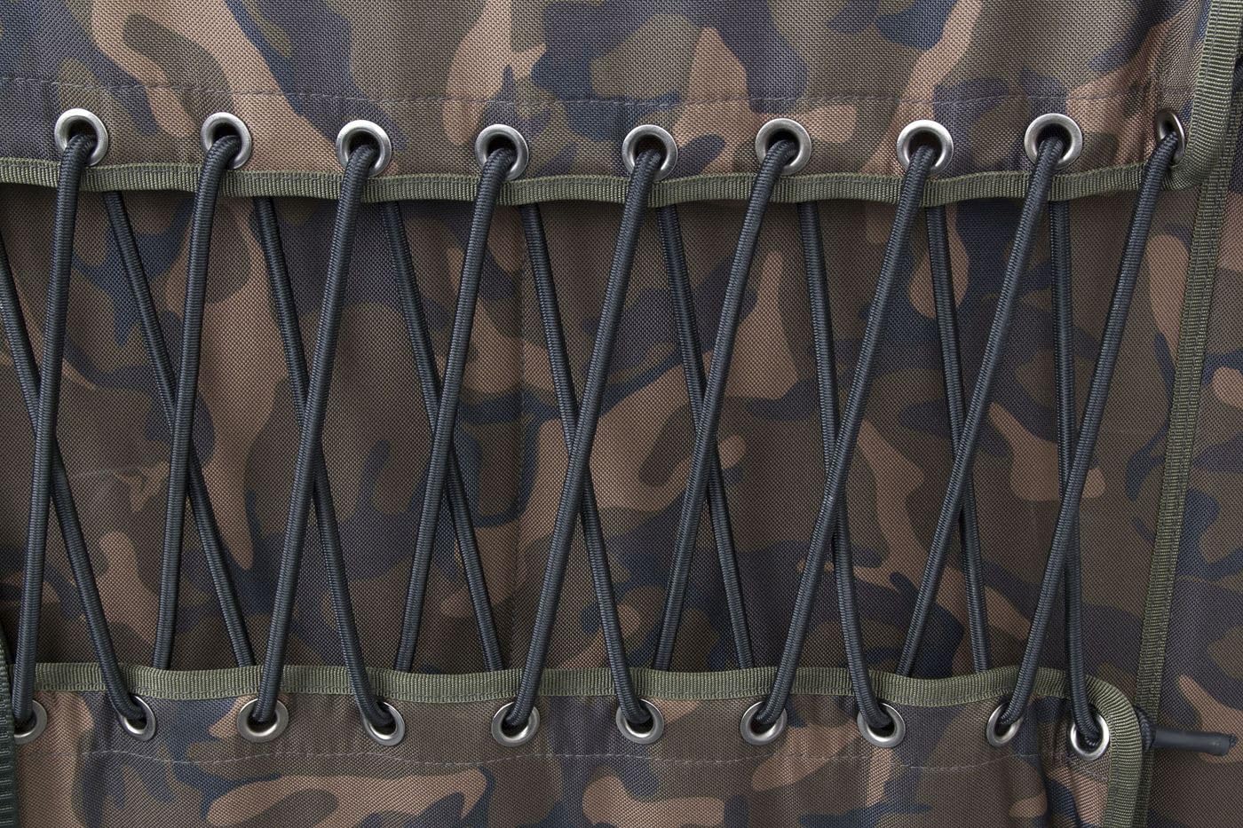 Fox Royale Camo Compact Bedchair 205x85cm Karpfenliege, Angelliege zum Karpfenangeln, Liege zum Nachtangeln