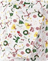Vista 45 de Great Bay Home Christmas Flannel Sheet Set Full Size - 100% Turkish Cotton, Double-Brushed, Winter Bed Sheets - Ultra-Soft, Cozy, 4-Piece Holiday