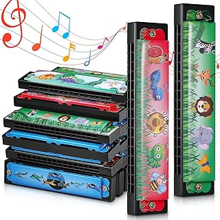 Fiada Harmonica for Kids 16 Holes Harmonicas Musical Instrument Toy Gift Cartoon Double Row Harmonica Return Gifts for Birthday Party Favors Goodie Bags Stuffers Kids Over 6 Years Old(30 Pcs)