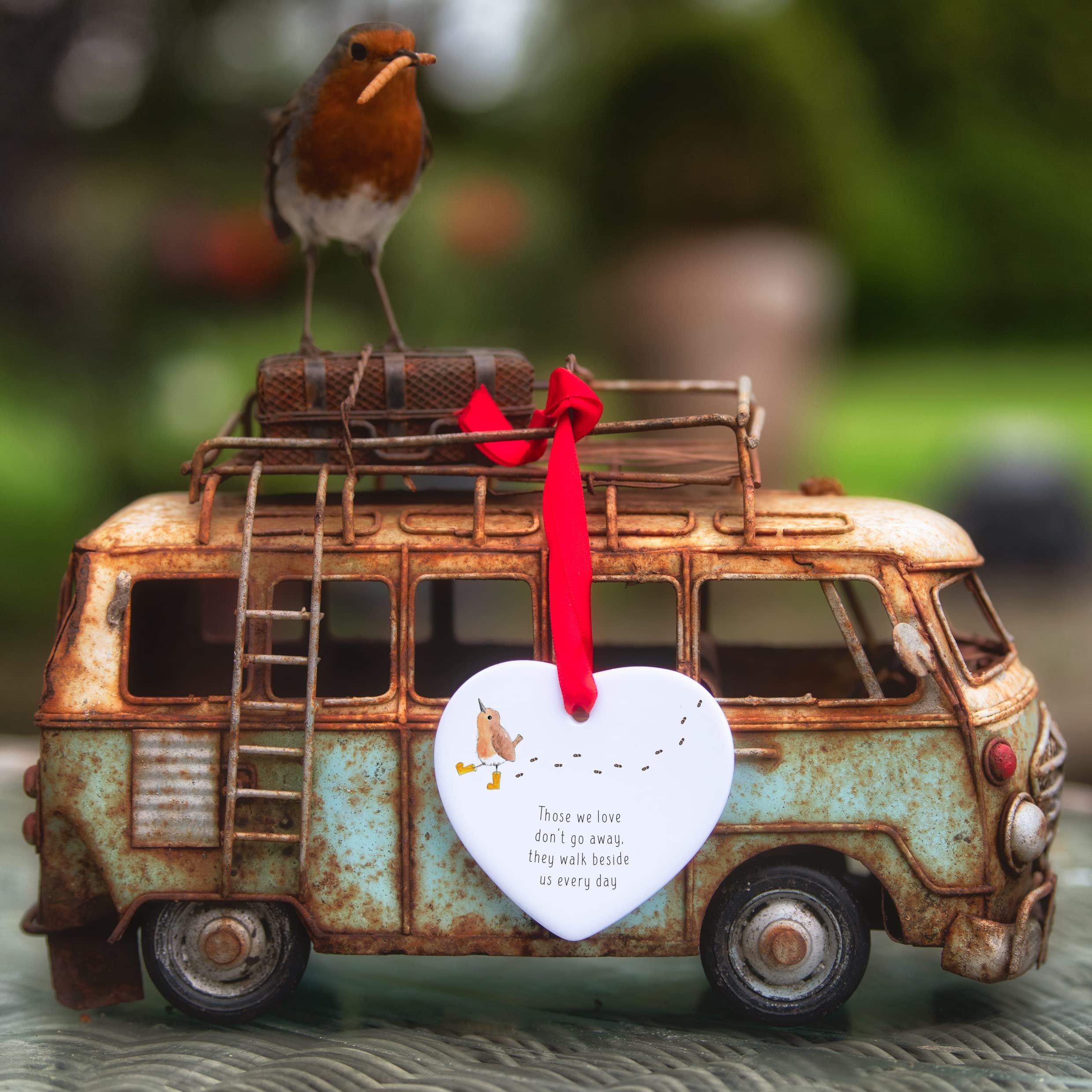 Walk Beside Us Ceramic Heart - Sympathy Gift - Memorial Gift - Sorry for your loss gift - Memorial Gifts - Remembrance Gift - Keepsake - Bereavement Gift - Gifts for Loss of Loved Ones - Image 4