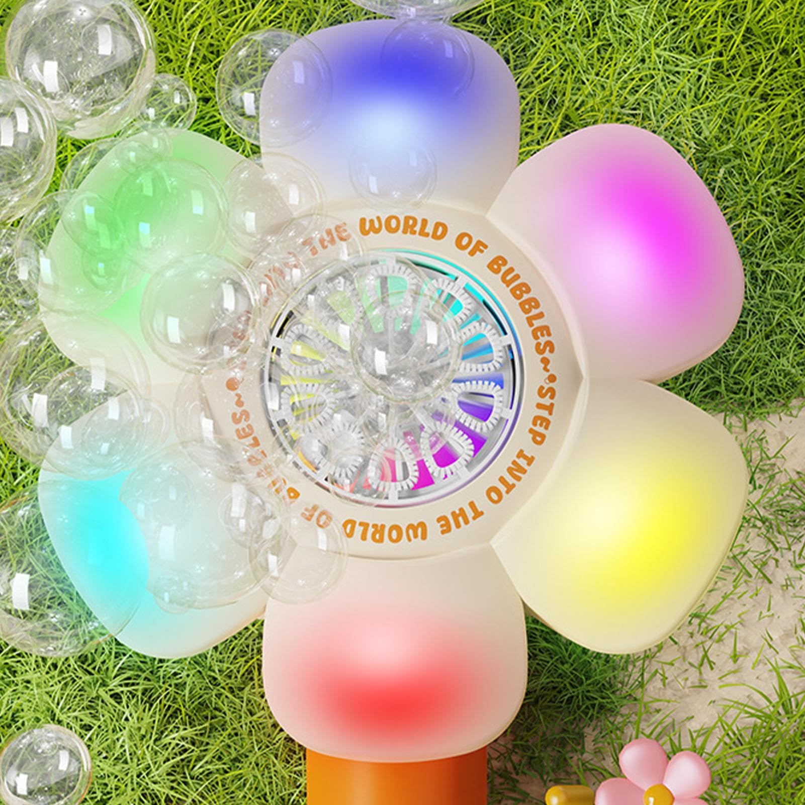 Macchina Bolle Girasole Da Bagno Giocattolo Soffiabolle Automatico | Sparabolle Girasole con Per Bambini, Bambine, Giardino, Compleanno, Bagno, , Spiaggia, Giochi