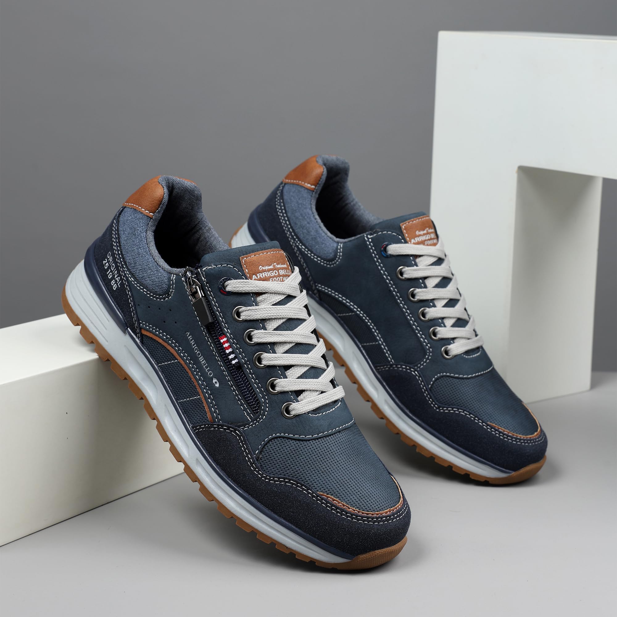 ARRIGO BELLO Herren Sneakers Freizeitschuhe Schuhe Wanderschuhe Laufschuhe Wanderschuhe Laufschuhe Leichtgewicht Outdoor Gemütlich Größe 41-46