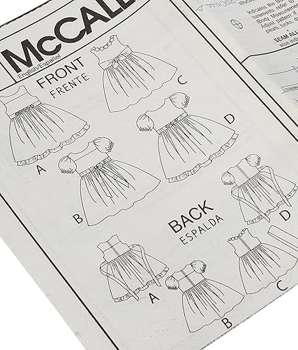 Miniatura 7 de McCall's Patterns M5793 Vestidos forrados para niñosniñas, talla CL (6-7-8)