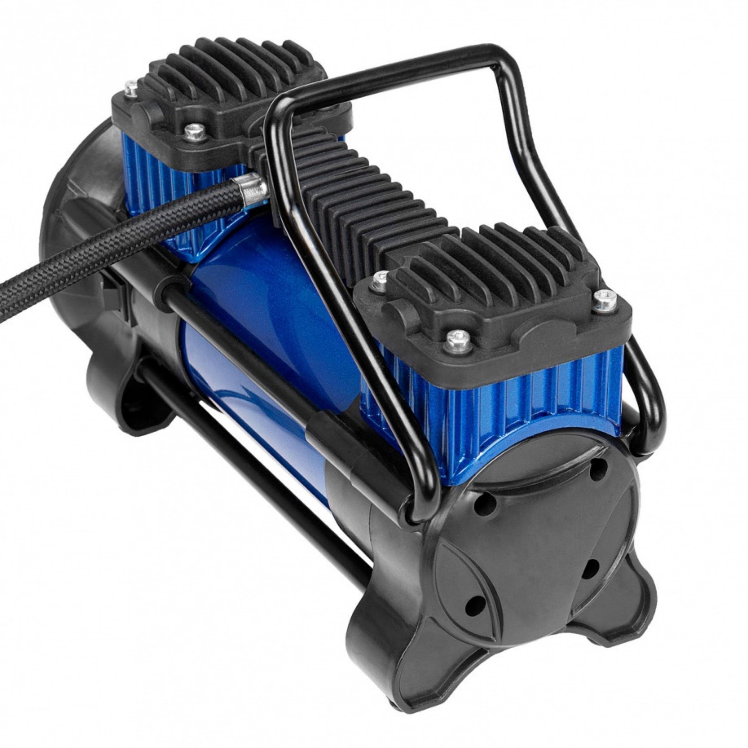 alca 2-cylindrowy wytrzymały kompresor powietrza 12 V pompka elektryczna do opon samochodowych i nadmuchiwanych 60 l 100 PSI 7 bar 227100