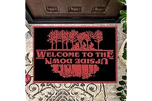 Upside Down Stranger Doormat: A Chilling Welcome