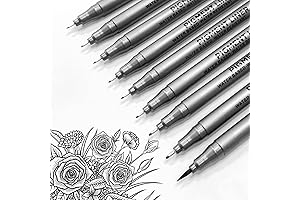 Pandafly Black Micro-Pen Fineliner Ink Pens