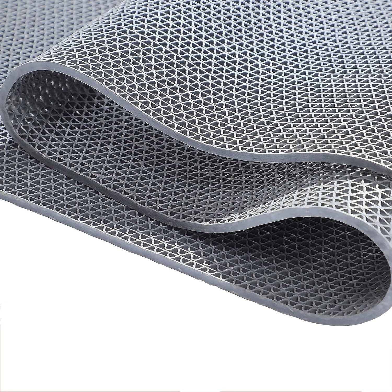 Hpthly Grey Non-Slip Drainage Mat Commercial Pvc Floor Mat Wet Area Door Mat For Bathroom Swimming Pool Shower Room,Gray-120Cmx500cm