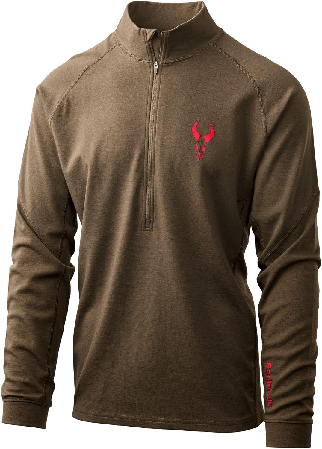 Badlands Pecora Heavyweight Merino 1/4 Zip - Wool Base Layer, Cold Weather Hunting Top