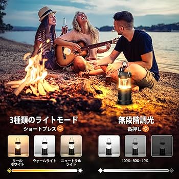 Amazon.co.jp: LETMY ledランタン 電池式 キャンプランタン 超高輝度