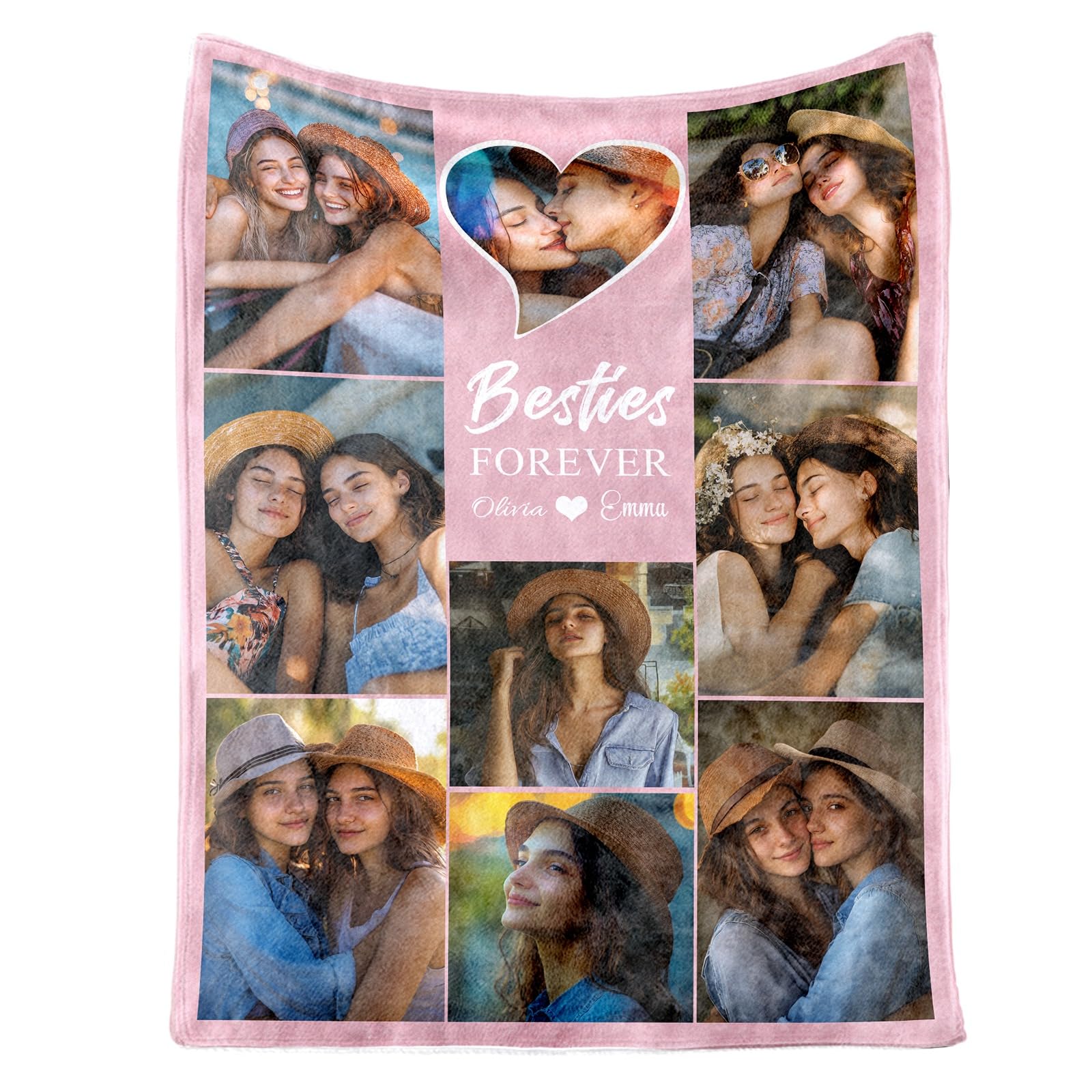 Urijk Personalised Photo Blanket - Custom Picture Blanket for Adults - Birthday Gifts for Women, Girls โ image 1