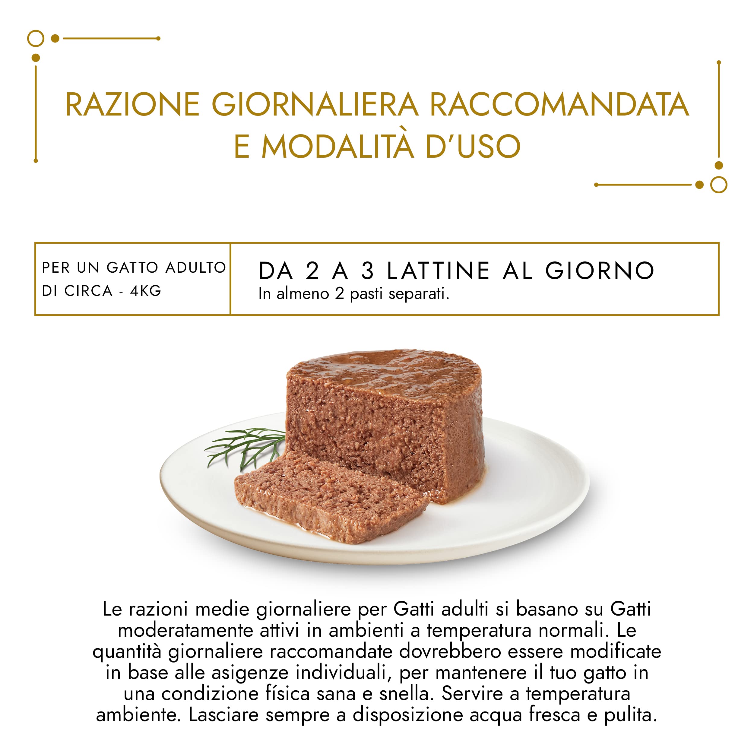 GOURMET Gold per Gatti Adulti Mousse con Pesce dell'Oceano, 24 Lattine da 85 g, Cibo Umido per Gatti Adulti