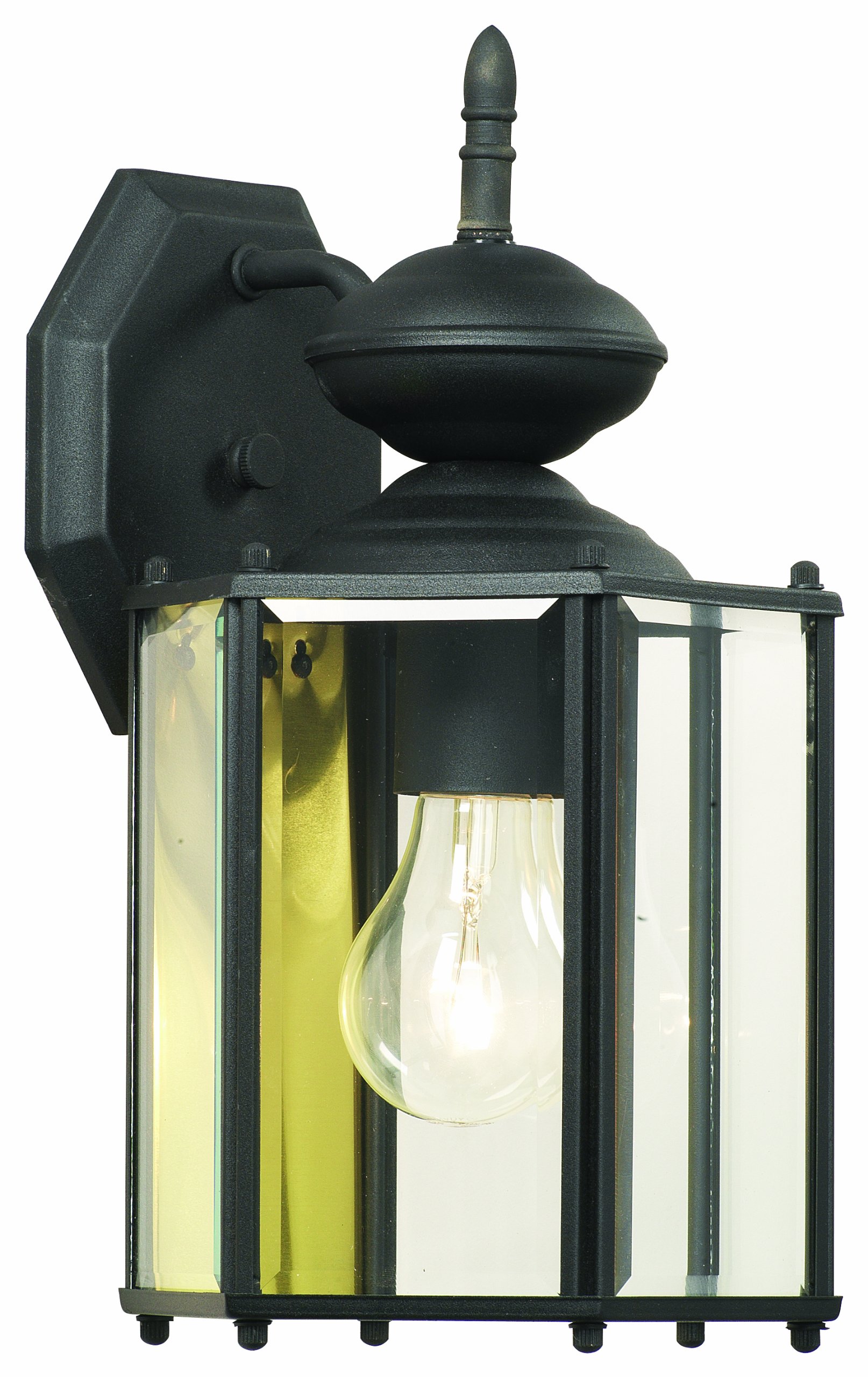 Thomas Lighting SL92427 Brentwood Collection 1 Light Outdoor Wall Sconce, Matte Black