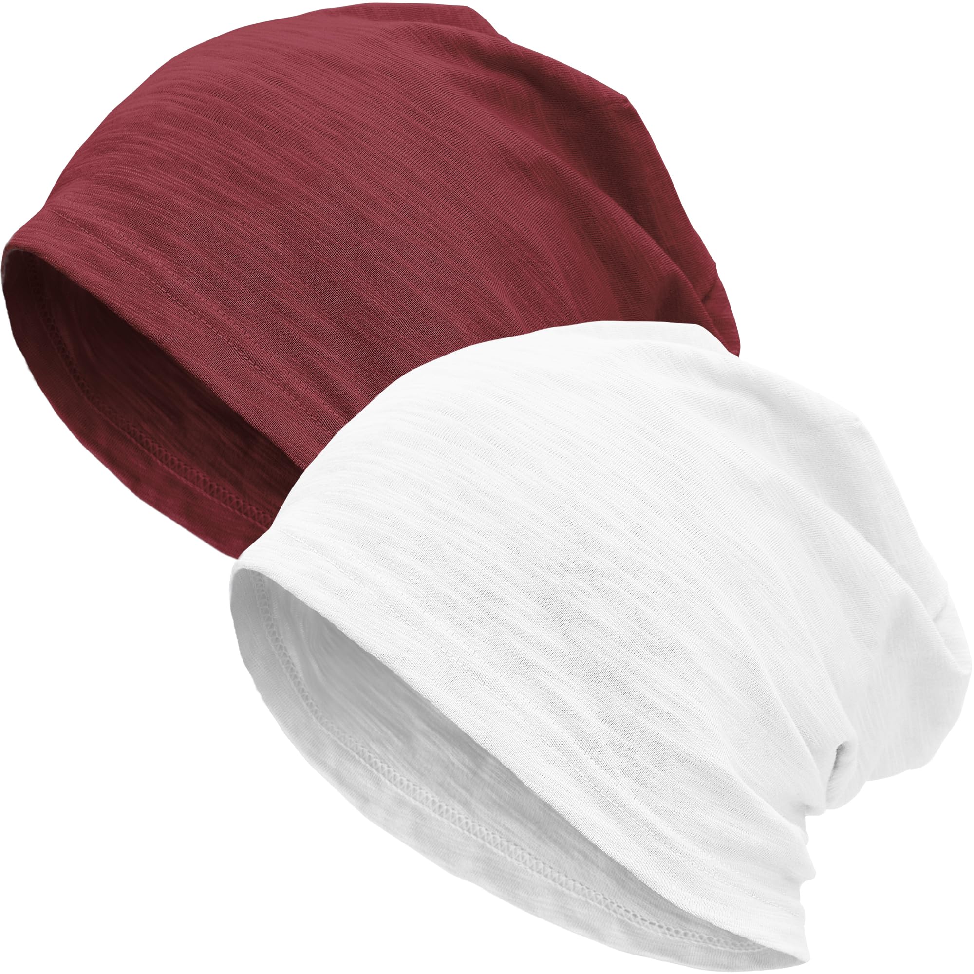 100% Cotton Lightweight Summer Hats for Women Men, Ultra Thin Slouchy Beanie Hat Oversizes Beanies Chemo Cap — view 29