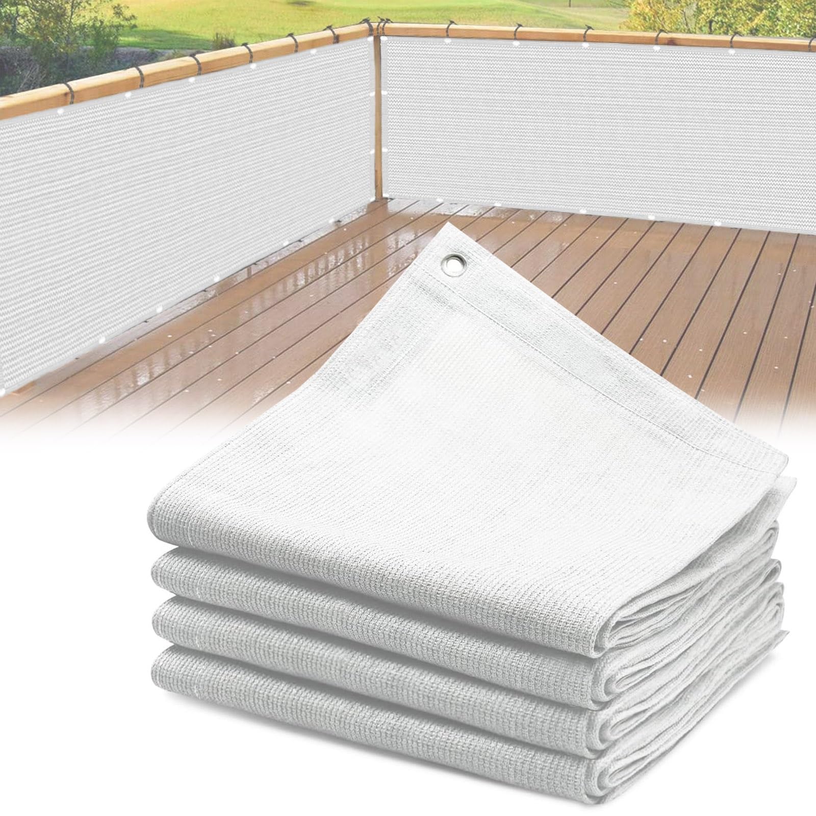 WQPMNYG Rectangular Sun Shade Sail 6x6m (19.7x19.7ft) UV Protection 90% Breathable Canopy for Patio Garden Pool Car & BalconyPerfect for Pergola & Outdoor Furniture