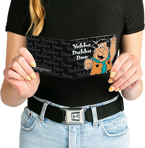 Miniatura 6 de Buckle-Down Billetera plegable PU para hombre-Fred Yabba Dabba DOO Pose2 NegroGris, Multicolor, 4.0" x 3.5", Varios colores, Buckle-down Cartera Pu
