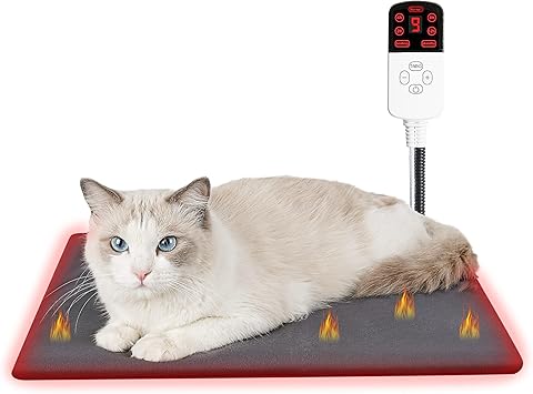 Amazon Angelpet ペット用ホットカーペット ペット用ヒーター 猫 犬 ホットマット ヒーターマット 電気ヒーター ペット加熱パッド 9段階温度調節 4段階タイマー機能 防水 暖房器具 寒さ対策 45 45cm Angelpet ベッド クッション 通販