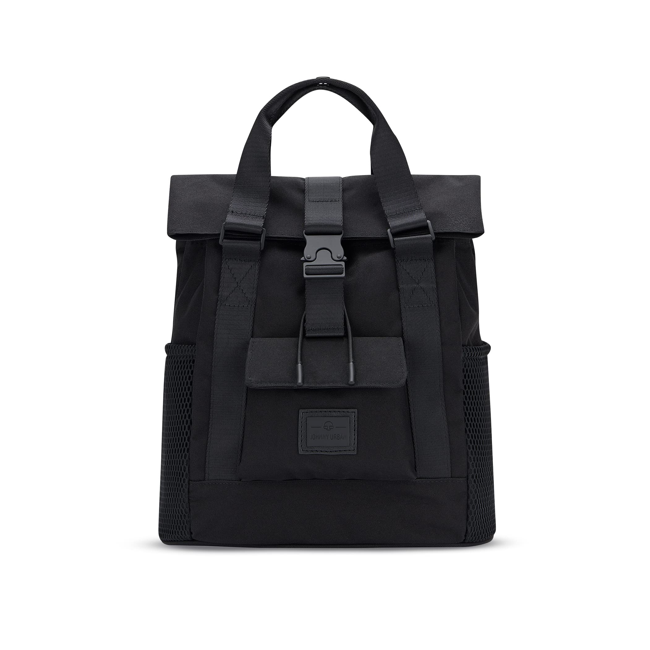 Johnny Urban Zaino Donna Piccolo Nero - Jules - Elegante Zainetto per l'Università, il Lavoro e la Città - Moderno e Alla Moda con Scomparto per PC Portatile - Impermeabile