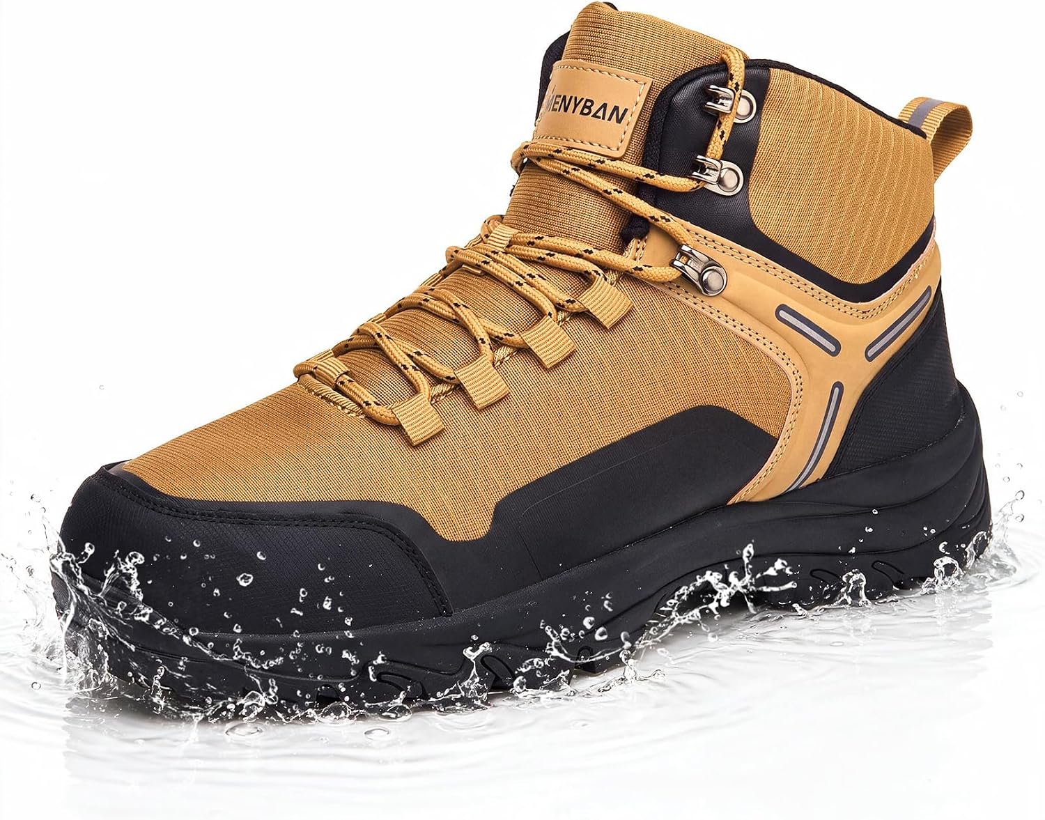 Men's Waterproof Hiking Boots Mid Top Outdoor All-Terrain