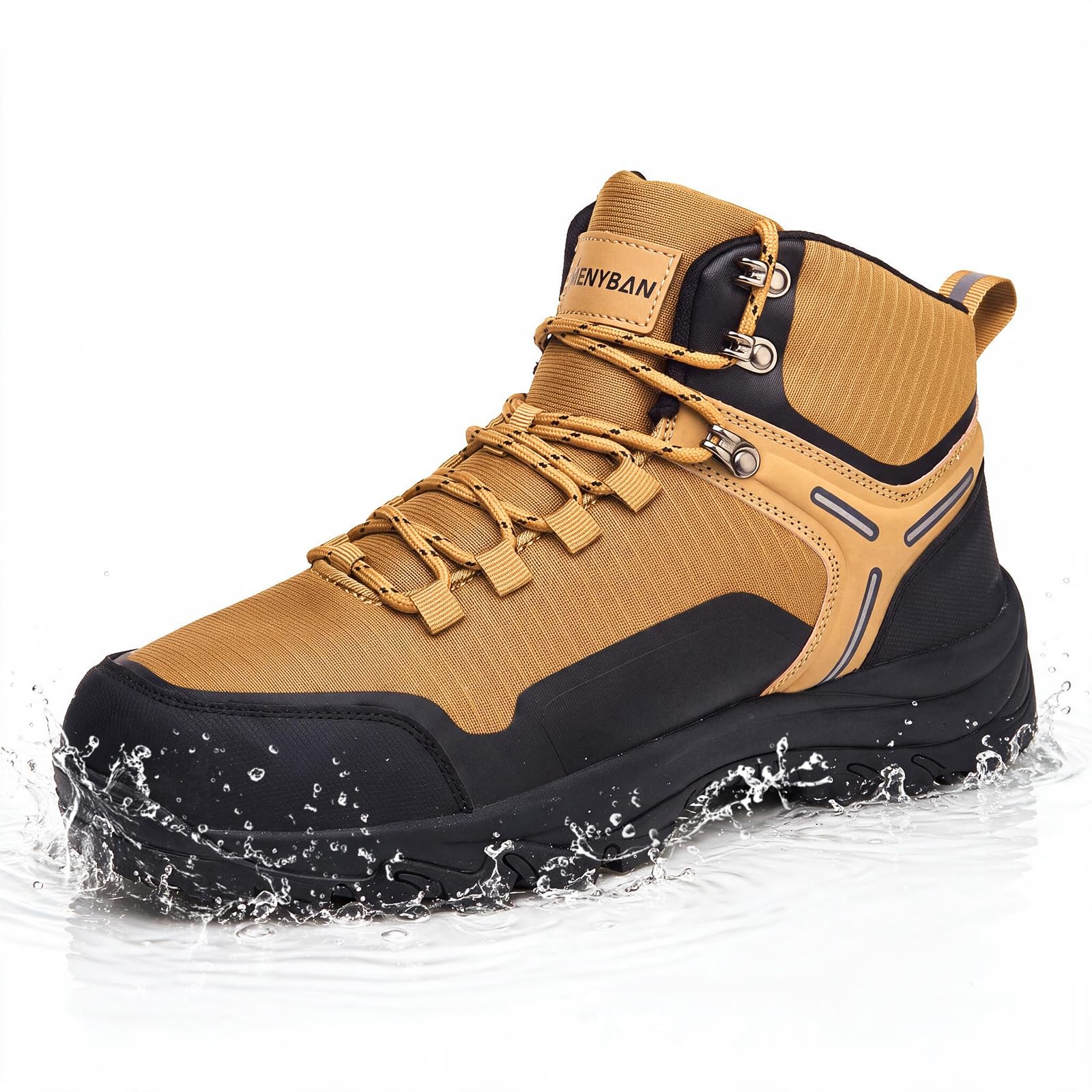 Men's Waterproof Hiking Boots Mid Top Outdoor All-Terrain