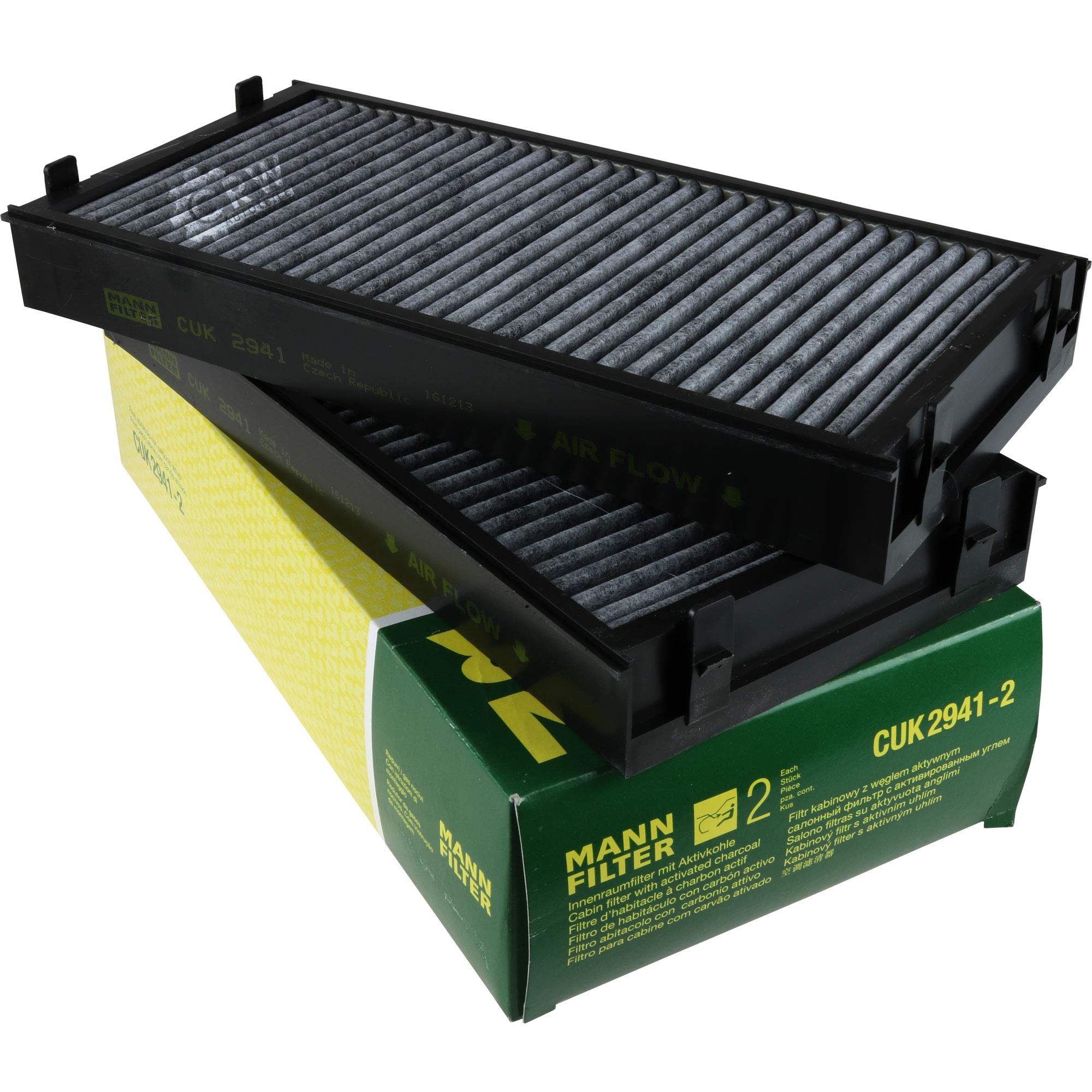Paquete de inspección Kit de mantenimiento de filtros con filtro de aceite HU 6014 z, filtro de aire C 34 120, filtro de combustible WK 5002 x, filtro de habitáculo CUK 2941-2, tornillo de