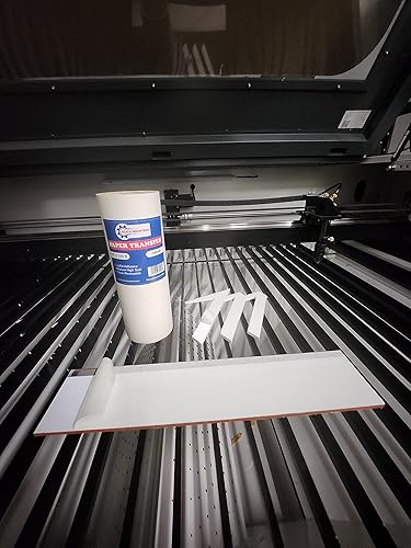 Miniatura 8 de Cinta de transferencia para vinilo de 6 pulgadas x 300 pies, cinta de papel con adhesivo plano de adherencia mediaalta. Cinta de aplicación, cinta