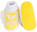 Neska Moda Baby Boys & Baby Girls Butterfly Frill Slip On Cotton Booties For 0 to 6 Months (Yellow) -BT1112 gallery image