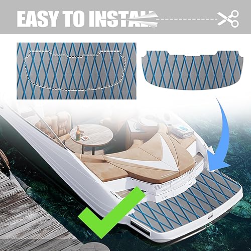 Miniatura 6 de Suelo de lancha  Cubierta de espuma EVA para lanchas  Alfombra marina para lancha, material de suelo autoadhesivo, para lancha motora, yate, kayak,