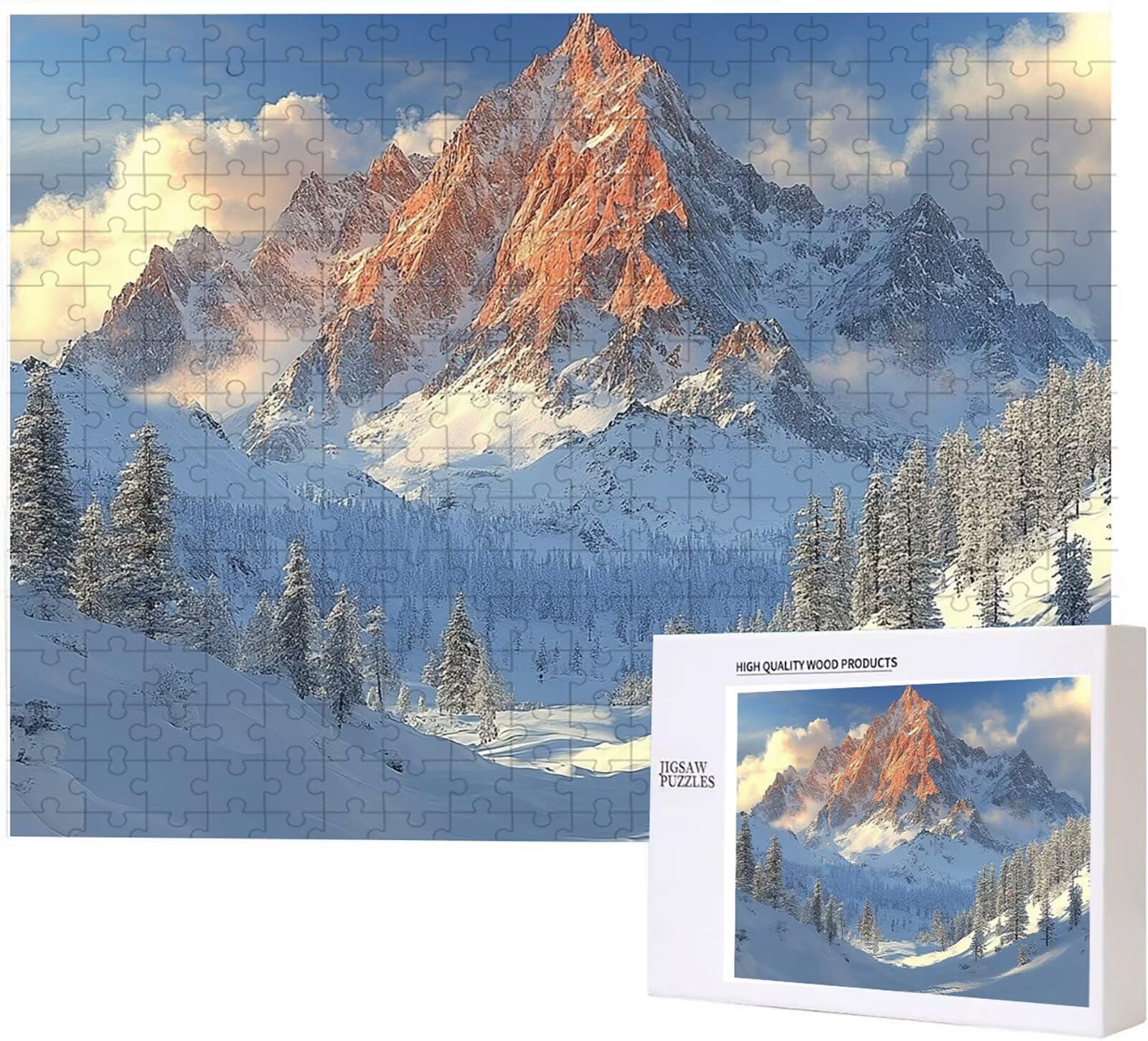 1500 Pezzi di Puzzle, architettura blu 1500 Pezzi di Puzzle per Adulti, Regalo Anniversario, Regalo Natale, Decorazione Della Casa, Prevenzione Della Degenerazione Cerebrale Negli Anziani PjY1084 S-3