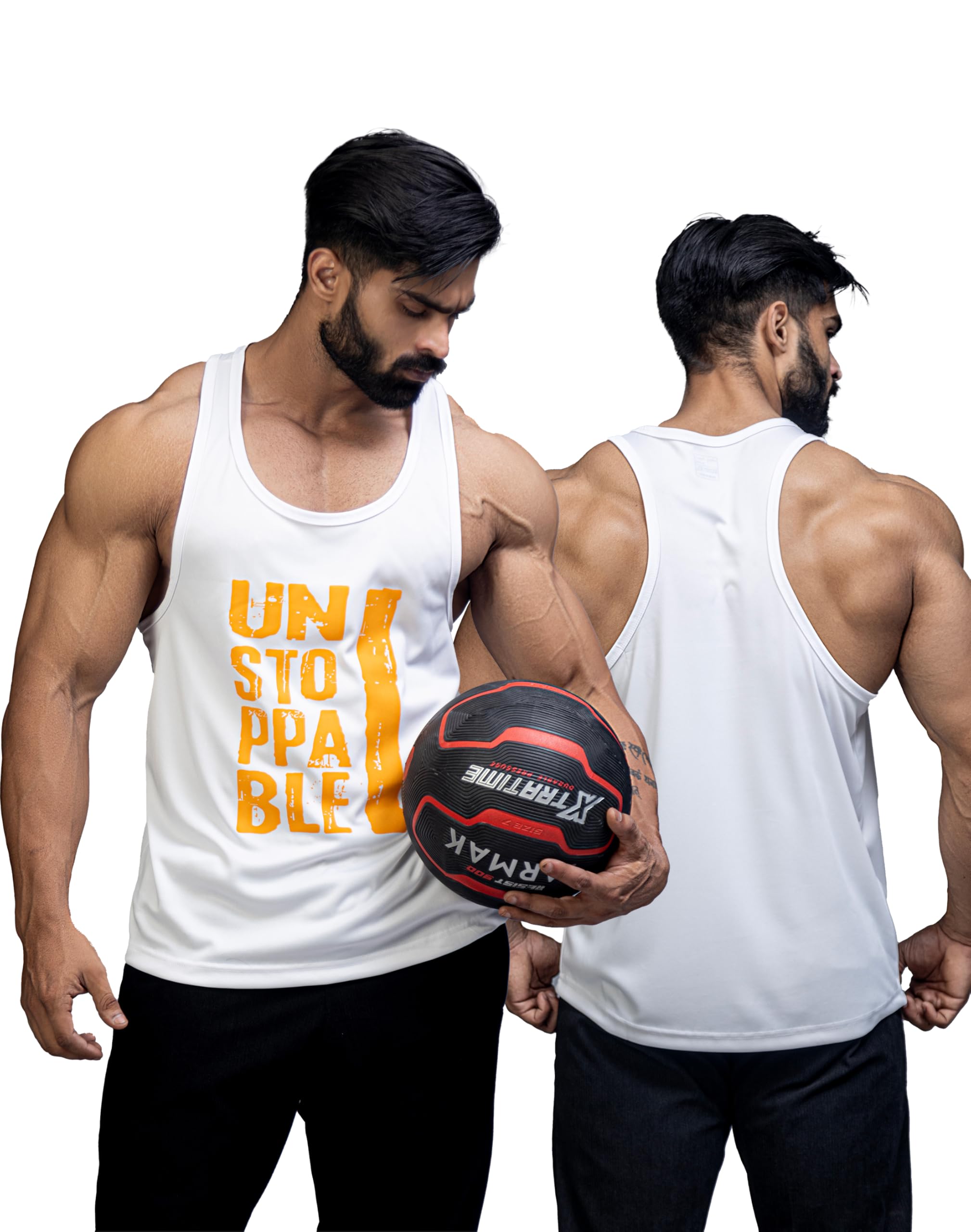 Polyester Printed Stretchable Vest for Men, 4-Way Stretch-image-45