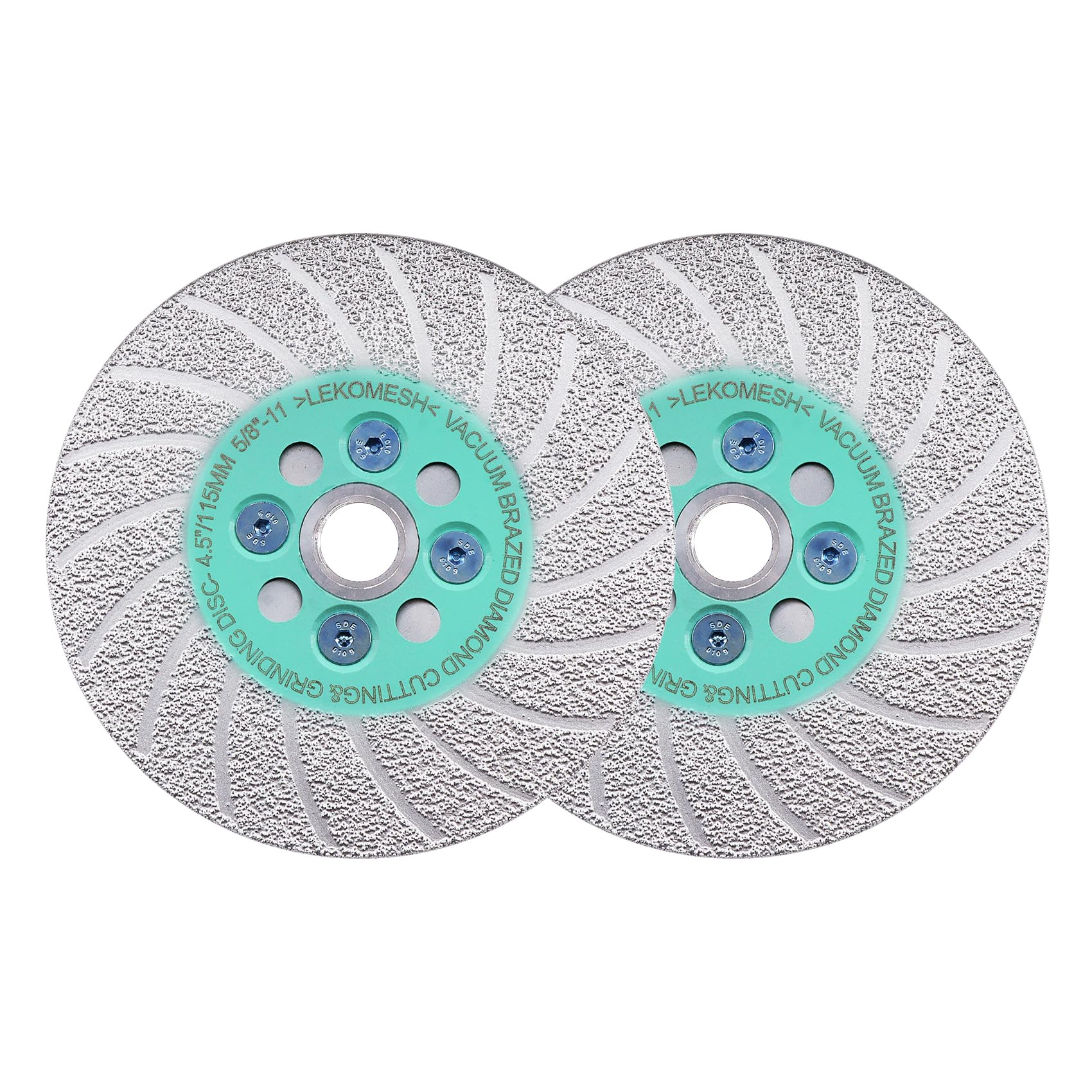LEKOMESH Grinding Cutting Diamond Blade - 2pcs Diamond Grinding Wheel 4-1/2"/115mm, Granite Grinding Wheel for Shaping Porcelain Stoneware,Tile,