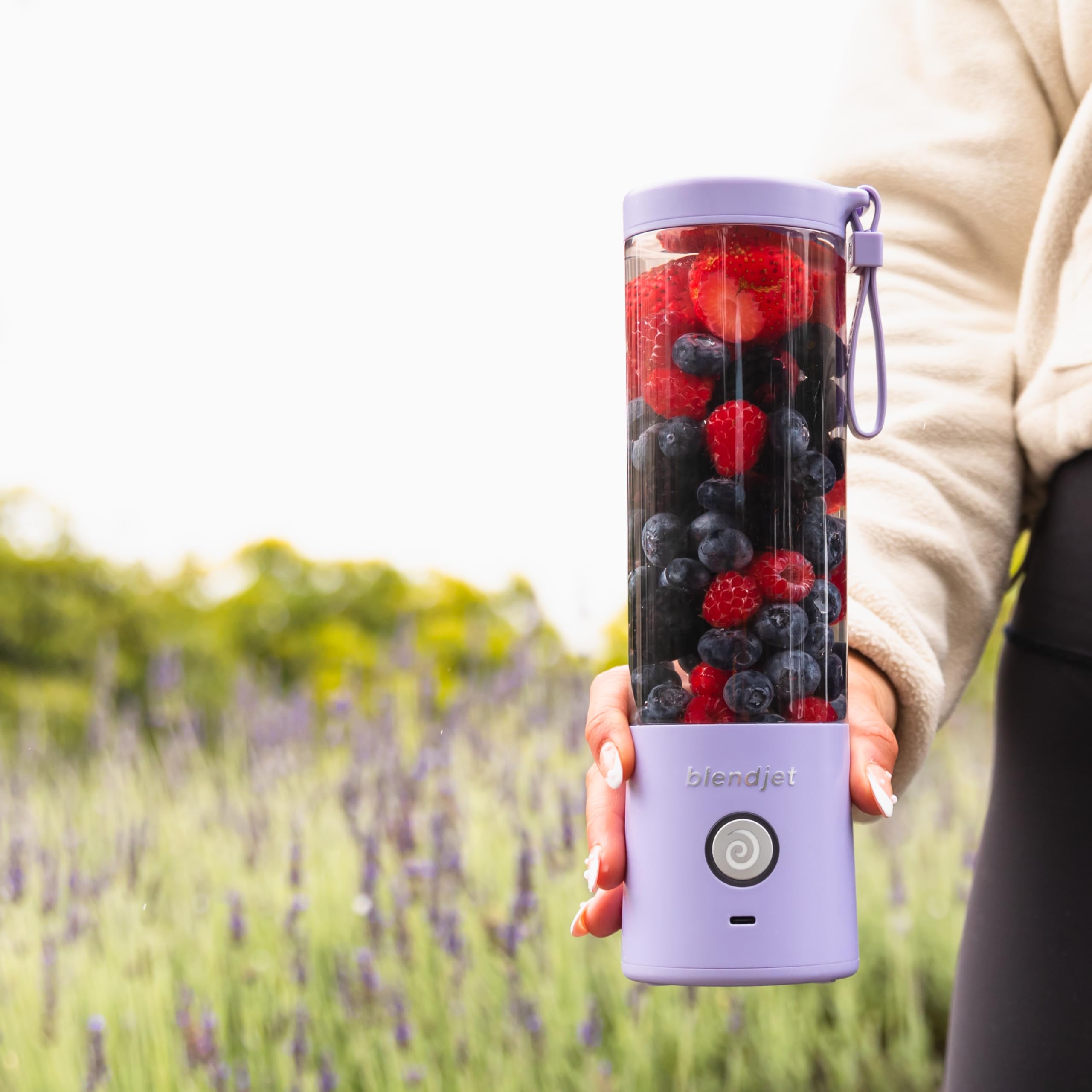 BlendJet 2 Portable Blender for Smoothies & Shakes - BlendJet Cordless Personal & Small Blender, USB-C Rechargeable & Self Cleaning - (Mint, 16 oz.): Lavender 16 oz.