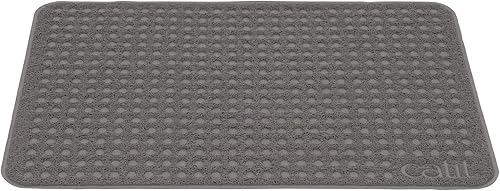 Catit Alfombrilla para arena para gatos, rectangular, grande, gris, 44366