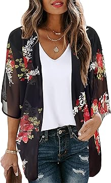 ♯Gyi17GOはなかっぱ花根付2シークレット2入フルコンプ全8種 Amazon.com: CHICGAL: Kimono Cardigan