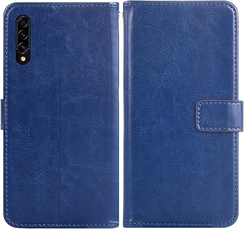 Miniatura 4 de Asuwish Funda compatible con Samsung Galaxy A50, protector de pantalla de vidrio templado y funda de cuero con tapa para tarjetero, accesorios para