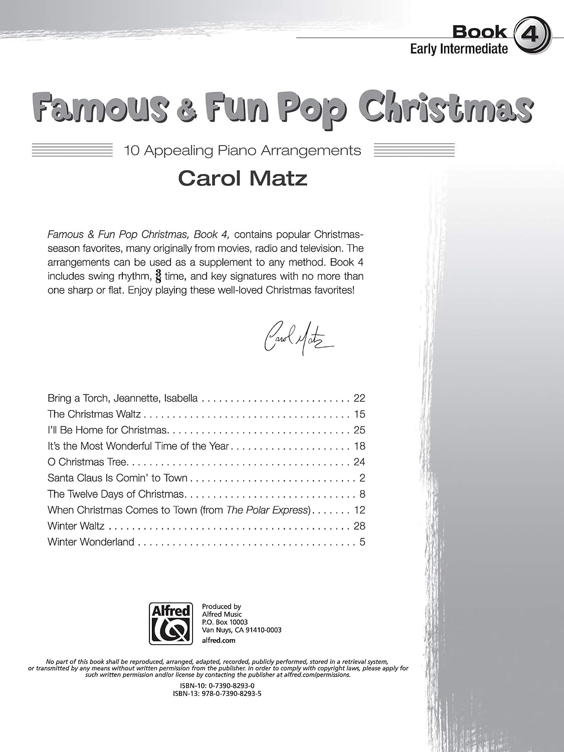 Famous & Fun Pop Christmas, Bk 4: 10 Appealing Piano Arrangements (Famous & Fun, Bk 4) image 2