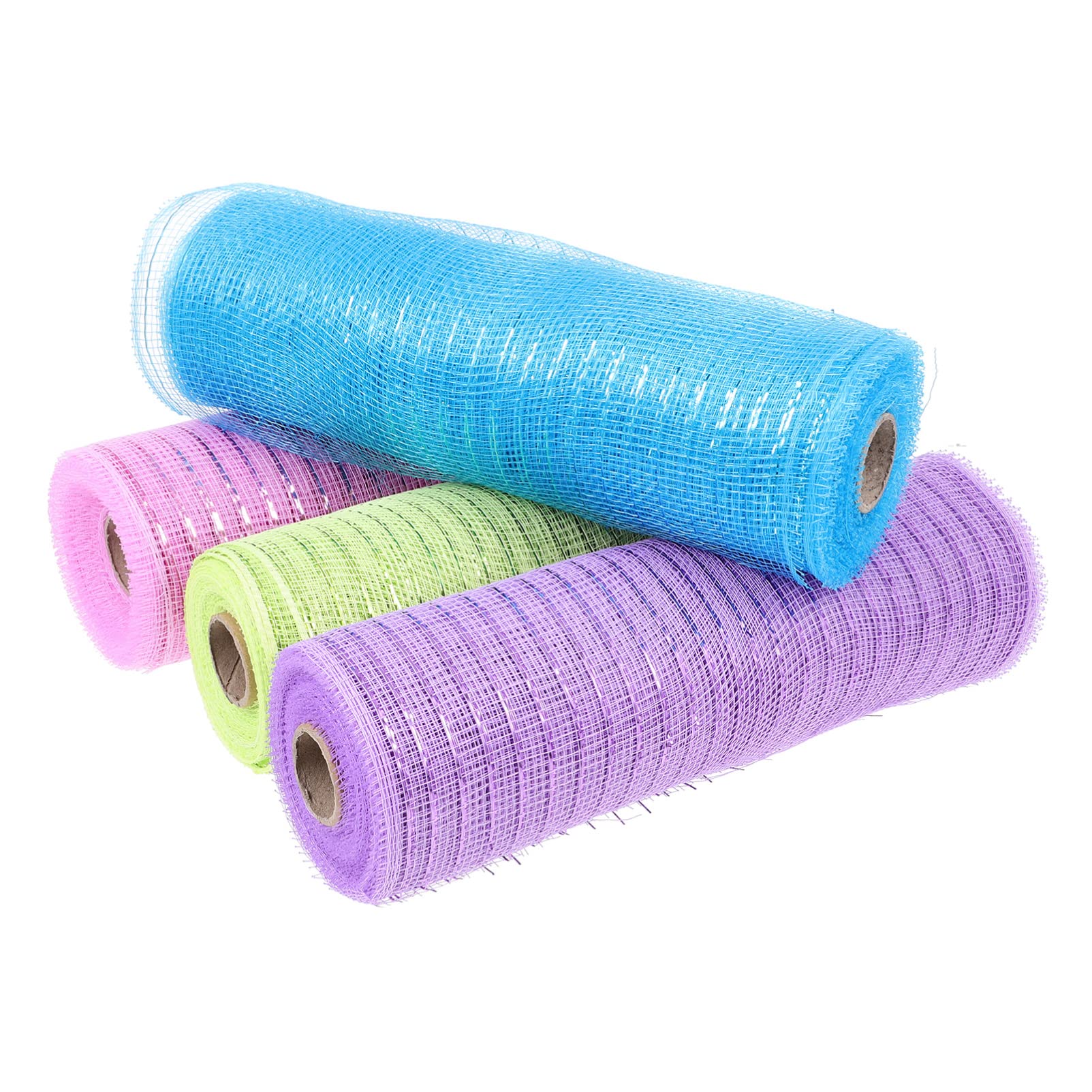 Rubans maille rigides pour confection de couronnes durables et volumineuses