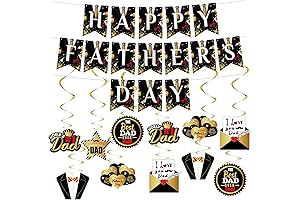 Father's Day Party Decorations Kit Happy Father's Day Banner and Ceiling Hanging...