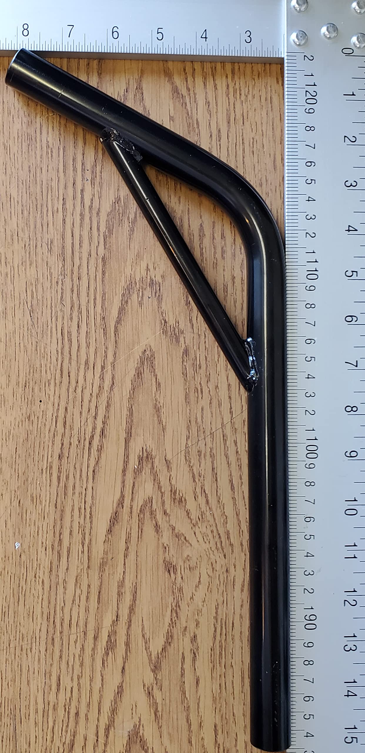 Black Steel Bike Seatpost Pilar 22.2 x 400mm with Support Bicycle Seat Post
