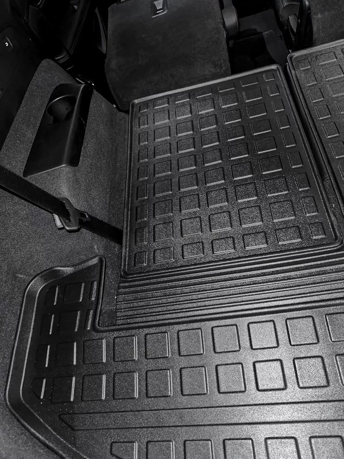 Cargo Liner - Trunk Mat for Cadillac XT6 2020-2025 – Weather-Resistant Trunk Mats for Cars with Raised Lip – Non-Slip Car Trunk Mat Tray Pad Boot – Laser Pre-Cut Design