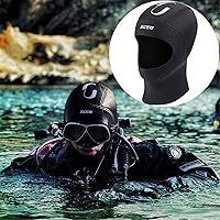 Vista 4 de Capucha de neopreno ZCCO para buceo de 3mm/5mm - Gorra duradera y elástica para esnórquel, kayak, surf, canoa y deportes acuáticos